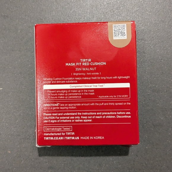 New TIRTIR Mask Fit Red Cushion Foundation Shade 35N Walnut - Picture 3 of 7